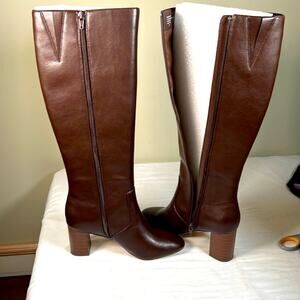 NEW Ann Taylor Loft Chocolate classic tall heeled boot  size 6